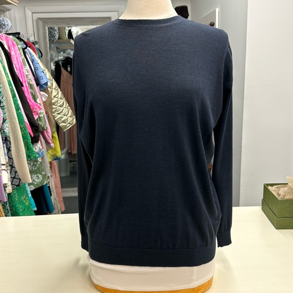 Brunello CucinelliCashmere and silk sweater with chain back